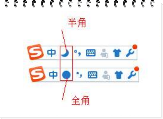 输入法全角半角区别解析